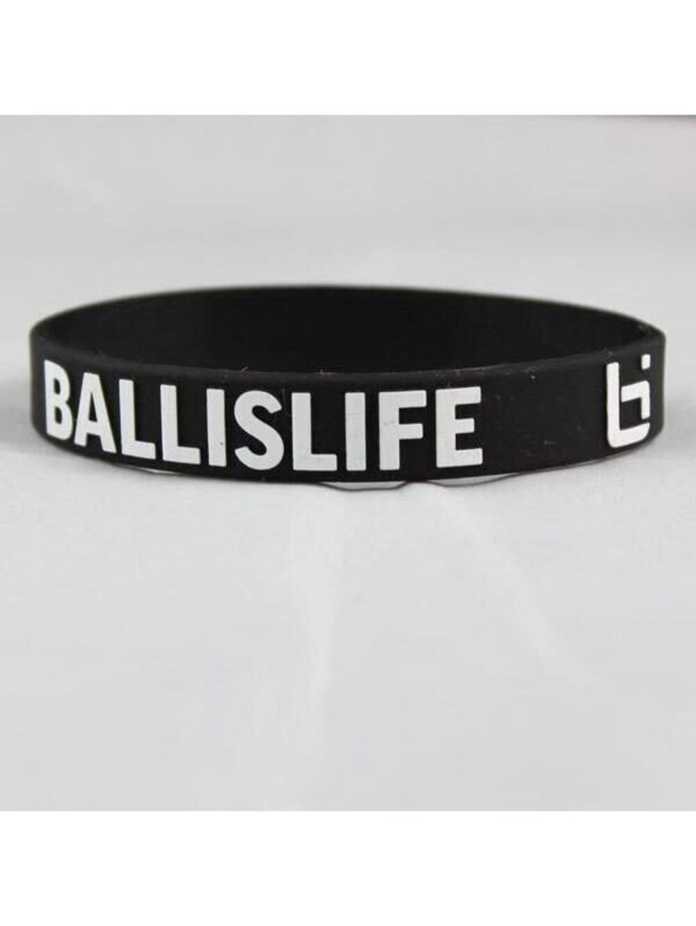BALLISLIFE Basketball Silicone Bracelet Wristband Black White Ball Is Life
